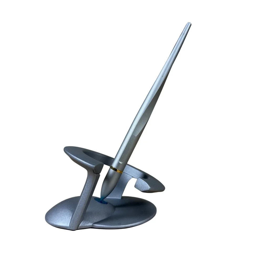 Novium Hoverpen 2.0 Interstellar Edition Ballpoint Pen Silver Magnetic Stand